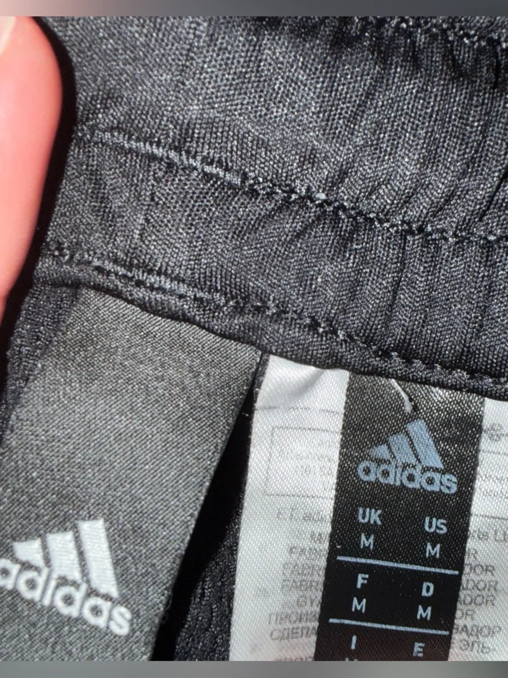 adidas Black Performance Shorts with Logo Tag